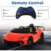 12v Licensed Kids Lamborghini Huracán Electric Ride-on Car with Remote Control